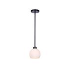 Canarm IPL2257B01BK Nella 1-lumière 60W Noir mat Suspendu