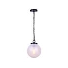 Canarm IPL2259B01BK Sonnet 1-lumière 60W Noir mat Suspendu