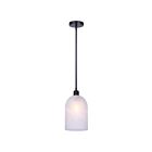 Canarm IPL2260B01BK7 Marek 1-lumière 60W Noir mat Suspendu