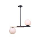 Canarm IPL2261B02BKG Lumi 2-lumières 120W Noir mat et or Suspendu
