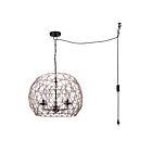 Canarm IPL2269B03BK20 Hora-Marron 3-lumières 180W Noir mat Suspendu