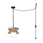 Canarm IPL2271B01NA Maeva 1-lumière 25W Bois naturel Suspendu