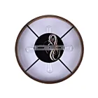 Canarm IPL318A04BKW22 4-Lumières 240W Noir mat et faux bois Suspendu