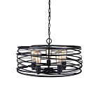 Luminaire Suspendu Canarm IPL411B05BK22 5-Lumières Série Ryland Noir mat