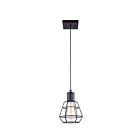 Suspendus sur fil Canarm IPL702A01BK Wren 1-lumière 100w Noir mat