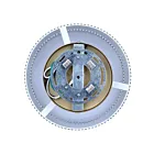 Canarm ISF1208A01PGD 1-Lumière 15W Or peint Plafonnier semi encastré