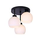 Canarm ISF2257B03BK Nella 180W Noir mat Plafonnier semi encastré