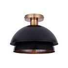 Canarm ISF2264B01BKG Anya 60W Or Plafonnier semi encastré