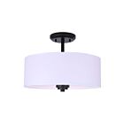 Canarm ISF280A03BK Pier 180W Noir mat Plafonnier semi encastré