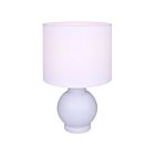 Canarm ITL2292B19WH Sable 60W Blanc mat Lampe de table