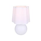 Canarm ITL2294B18WH Melina 60W Blanc mat Lampe de table