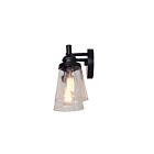 Luminaire de vanité Canarm DECLAN IVL1097A02BK 120W 2 lumières noir mat