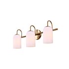 Luminaire de vanité à LED NOVALEE Canarm IVL1130A03GD 3-lumières 180W Or