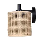 Canarm IVL1206A03BK 180W Noir mat et rotin naturel Lumière Vanité