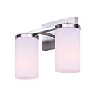 Canarm IVL1234A02BN-FO Britton 2-lumières 200W Nickel brossé Lumière Vanité