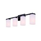 Canarm IVL1234A04BK-FO Britton 4-lumières 400W Noir mat Lumière Vanité