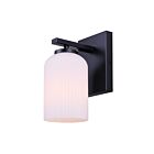Canarm IVL1241A01BK Bram 1-lumière 60W Noir mat Lumière Vanité