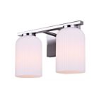 Canarm IVL1241A02BN Bram 2-lumières 60W Nickel brossé Lumière Vanité