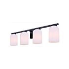 Canarm IVL1241A04BK Bram 4-lumières 60W Noir mat Lumière Vanité