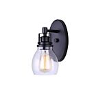 Luminaire de Vanité Canarm IVL705A01BK Carson 1-lumière 100w Noir mat