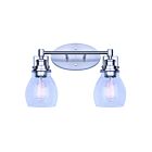 Luminaire de vanité Canarm CARSON IVL705A02BN 2-lumières 200W nickel brossé