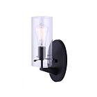 Vanity Light JONI Canarm IVL759A01BK 100W 1-Lumière Noir mat