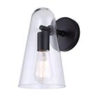 Canarm Luisa IWF1144A01BK 1-Lumière Noir mat Lampe Murale