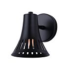 Canarm IWF2255B01BK Percy 60W Noir mat Applique murale