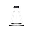 Chandelier Canarm LCH128A24BK LED Série Lexie Noir mat