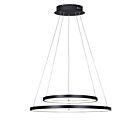 Chandelier Canarm LCH128A24BK LED Série Lexie Noir mat