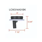 Canarm LCW314A01BK 9W Noir mat et faux bois LED Lampe sur rail