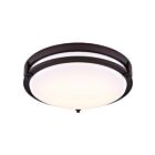 Canarm LFM112A13ORB-3CCT Gilda 26W Bronze patiné à l'huile LED Plafonnier encastré CCT Sélectionnable