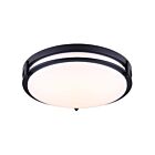 Canarm LFM112A16BK-3CCT Gilda 31.5W Noir mat LED Plafonnier encastré CCT Sélectionnable