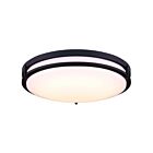 Canarm LFM112A19BK-3CCT Gilda 38W Noir LED Plafonnier encastré CCT Sélectionnable
