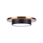 Plafonnier LED Canarm MODI LFM212B12BKG 20W noir mat et or
