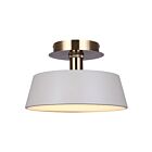 Canarm Jessa LFM263A13GYG Gris Mat/Or Plafonnier LED