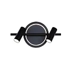 Canarm LT314A02BK 14W Noir mat et faux bois LED Lampe sur rail