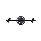 Canarm LT314A03BK 17W Noir mat et faux bois LED Lampe sur rail