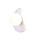 Canarm LWF336A01WHG Fenn 10W Blanc mat et touches dorées LED Applique murale 3000K