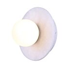 Canarm LWF336A01WHG Fenn 10W Blanc mat et touches dorées LED Applique murale 3000K