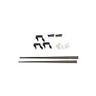 CSC LED AL8-R-KIT-BK Kit encastré Pour bande linéaire architecturale 8' noire