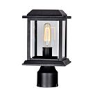 Tête de lanterne d'extérieur CWI Lighting Blackbridge 0409PT6-1-101 60W 1 lumière noir