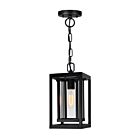 Éclairage d'extérieur suspendu CWI Lighting Mulvane 0415P7-1-101 60W 1 lumière noir