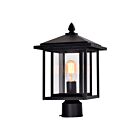 Tête de lanterne d'extérieur CWI Lighting Crawford 0417PT9-1-101 60W 1 lumière noir