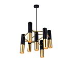 Lustre CWI Lighting Anem 1015P17-7-129 420W 7 lumières noir mat et or satiné