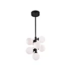 Suspendu CWI Lighting Arya 1020P12-8-101 16W 8 lumières noir