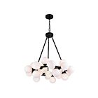Lustre CWI Lighting Arya 1020P26-25-101 175W 25 lumières noir