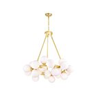 Lustre CWI Lighting Arya 1020P26-25-602 175W 25 lumières or satiné