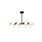Lustre CWI Lighting Arya 1020P36-16-101 112W 16 lumières noir