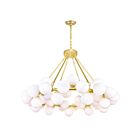 Lustre CWI Lighting Arya 1020P39-45-602 315W 45 lumières or satiné